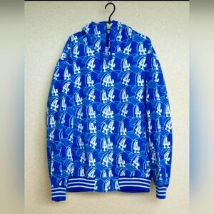 LA Dodger Blue Sports Hooded Jacket